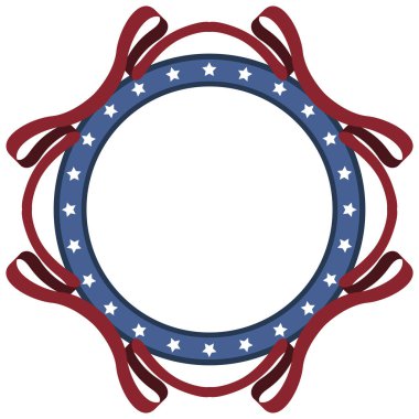 İzole Amerikan amblemi