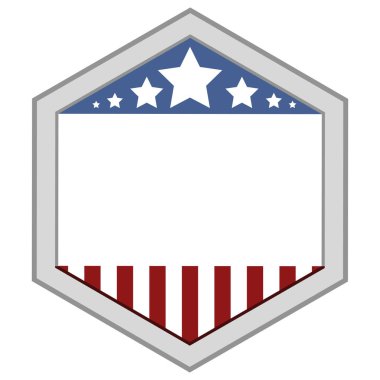 İzole Amerikan amblemi