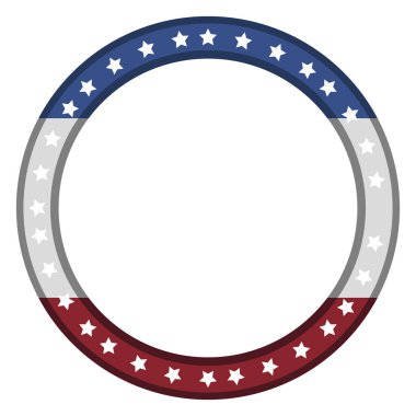 İzole Amerikan amblemi