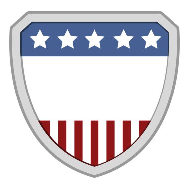 İzole Amerikan amblemi