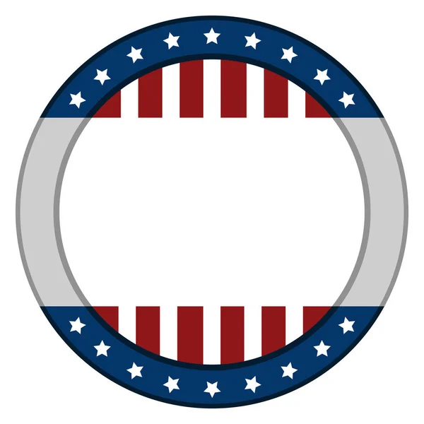 Geïsoleerde Amerikaanse embleem — Stockvector