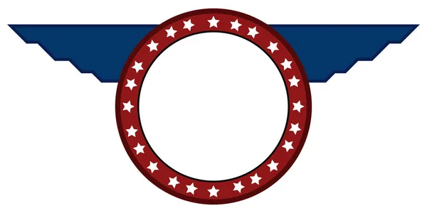 Emblema americano isolado — Vetor de Stock