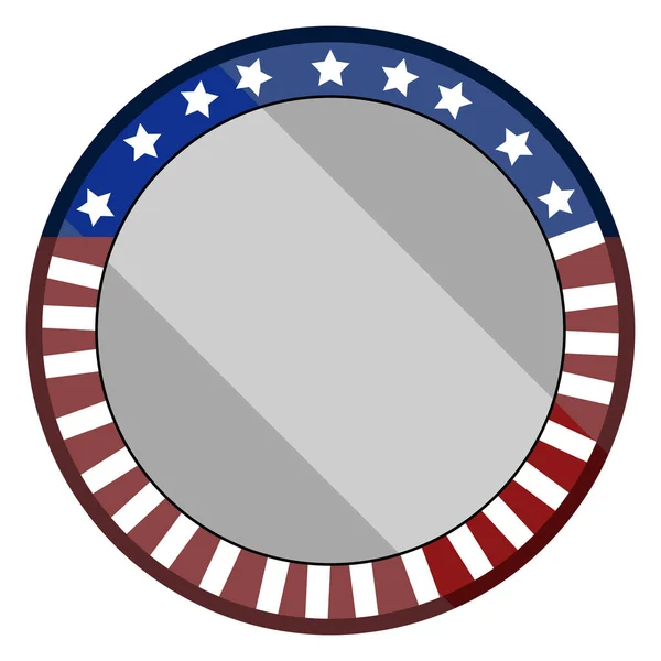 Geïsoleerde Amerikaanse embleem — Stockvector