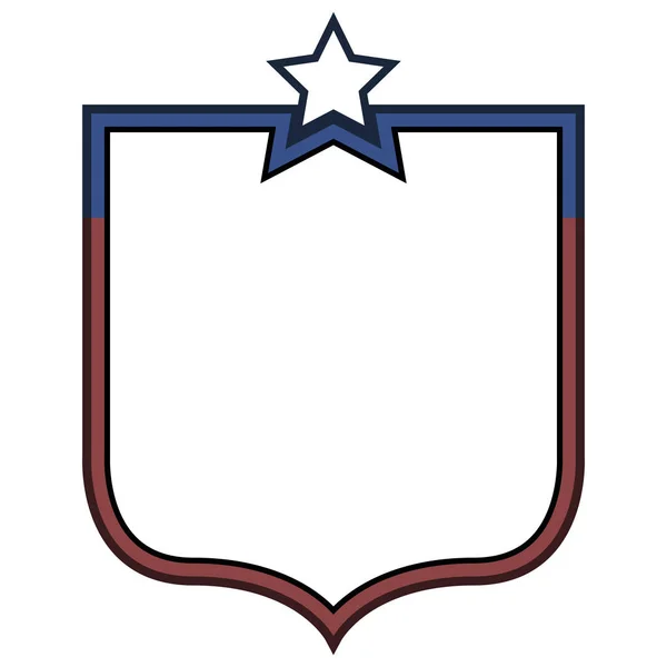 Emblema americano isolato — Vettoriale Stock