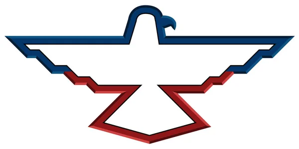 Isolerad amerikansk emblem — Stock vektor