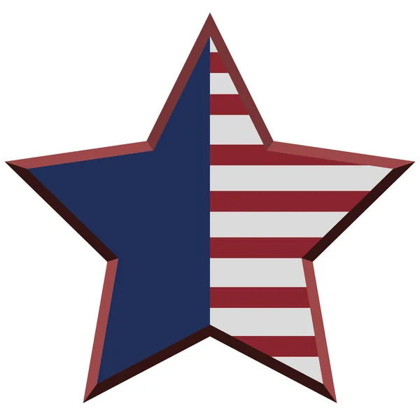 Geïsoleerde Amerikaanse embleem — Stockvector