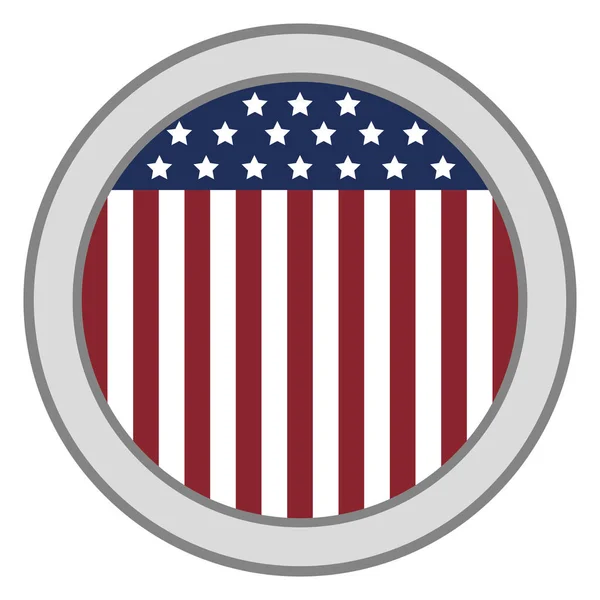 Geïsoleerde Amerikaanse embleem — Stockvector