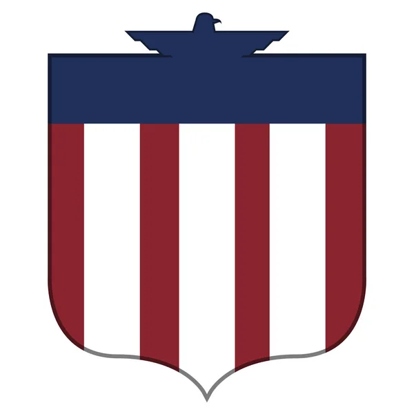 孤立的美国徽章 — 图库矢量图片