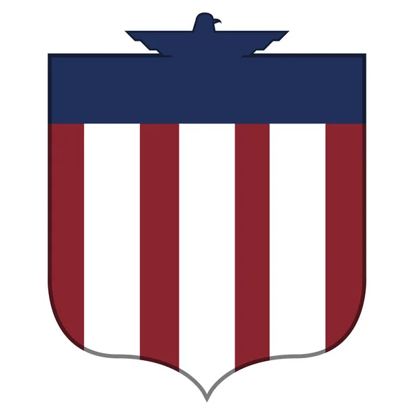 Emblema americano isolado — Vetor de Stock