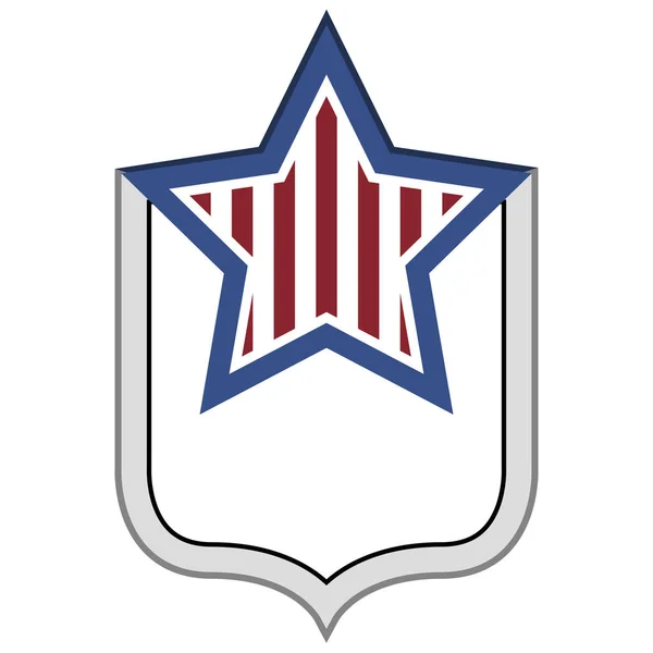 Vereinzeltes amerikanisches Emblem — Stockvektor