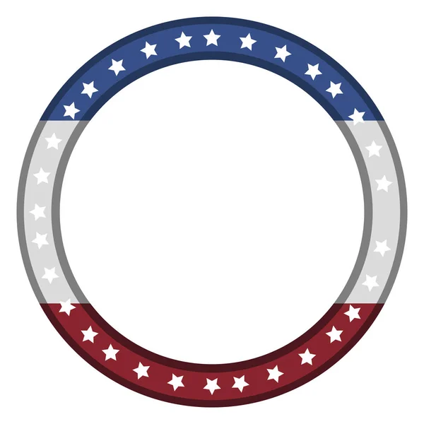 Изолированная американская эмблема — стоковый вектор