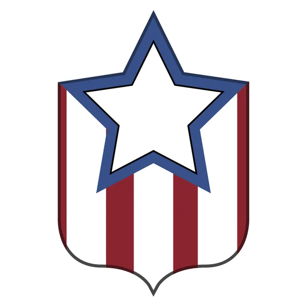 Emblema americano isolado — Vetor de Stock