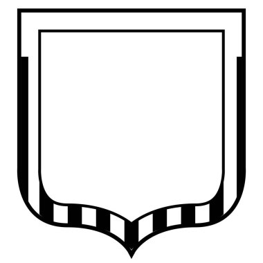 İzole tek renkli Amerikan amblemi