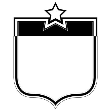 İzole tek renkli Amerikan amblemi