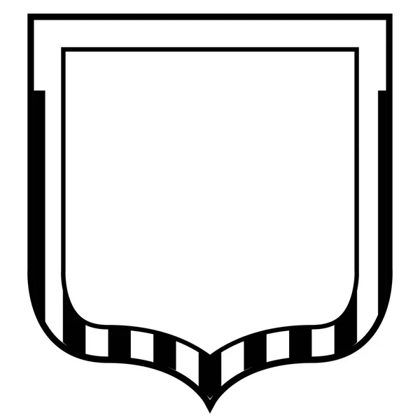 Emblema monocromo americano aislado — Archivo Imágenes Vectoriales