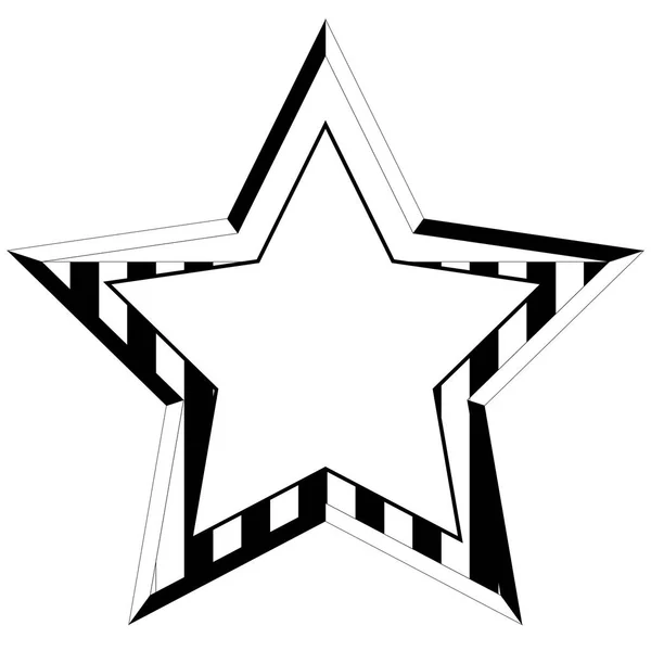 Emblema monocromo americano aislado — Vector de stock