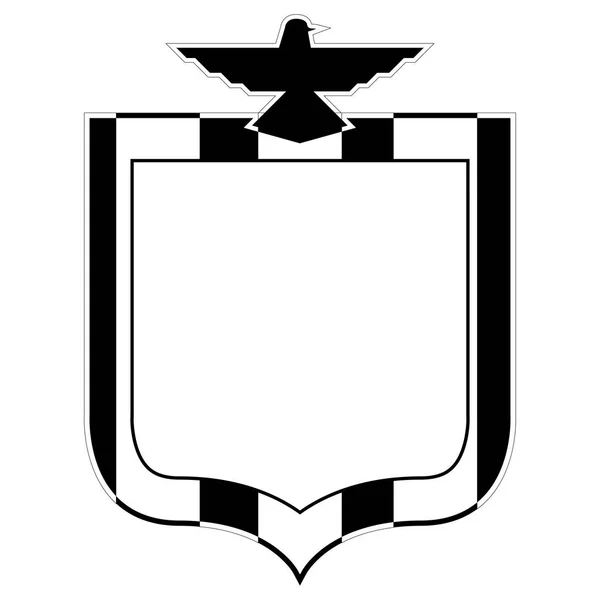 Isolerade monokrom amerikansk emblem — Stock vektor