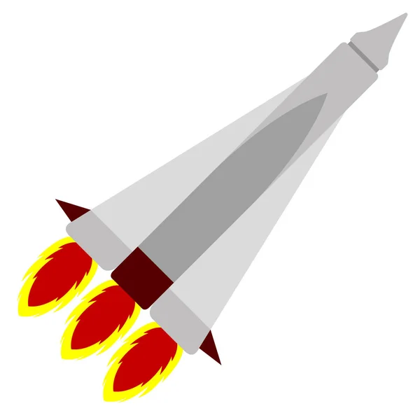 Rocket taking off — Stock Vector