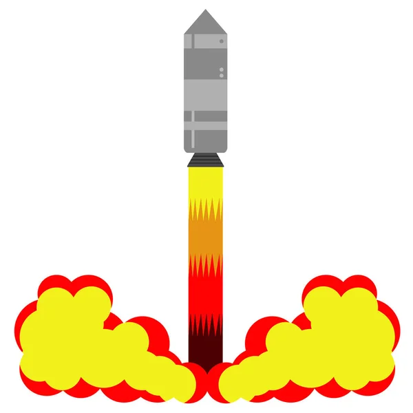 Cohete despegando — Vector de stock