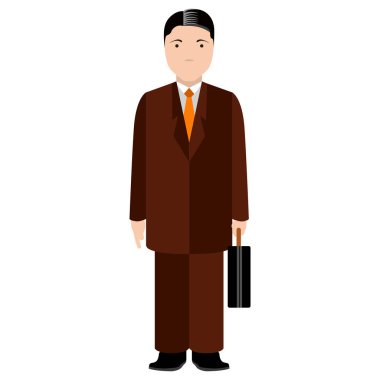 İzole iş adamı avatar