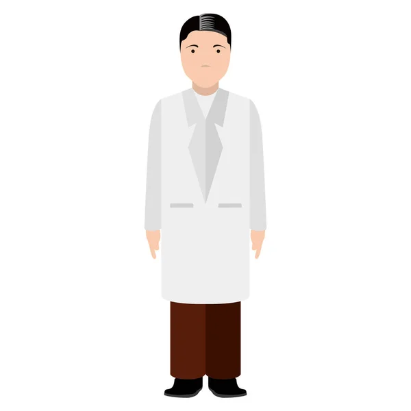 Avatar de médecin isolé — Image vectorielle