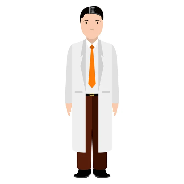 Avatar de médecin isolé — Image vectorielle