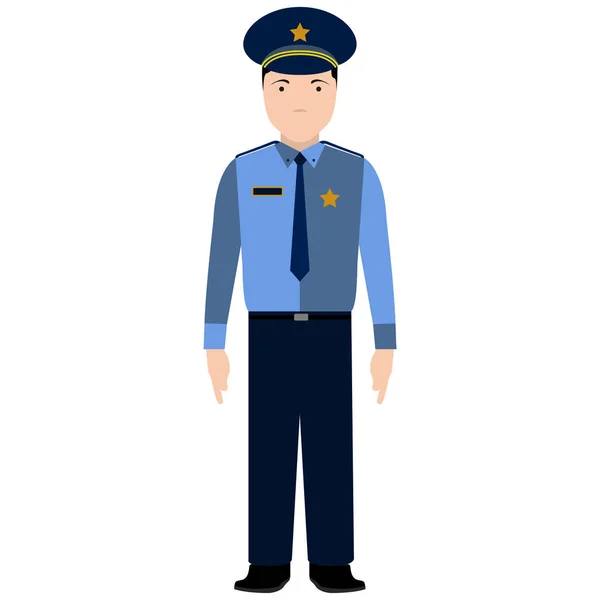 Isolated police avatar — Stock Vector