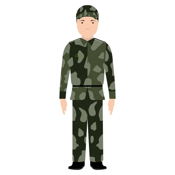 Απομονωμένη στρατιώτης avatar — Διανυσματικό Αρχείο