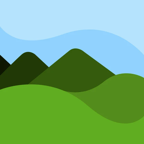 Imagen aislada del paisaje — Vector de stock