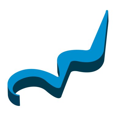 İzometrik çeyrek geri kalan müzik notu. Vektör çizim tasarım