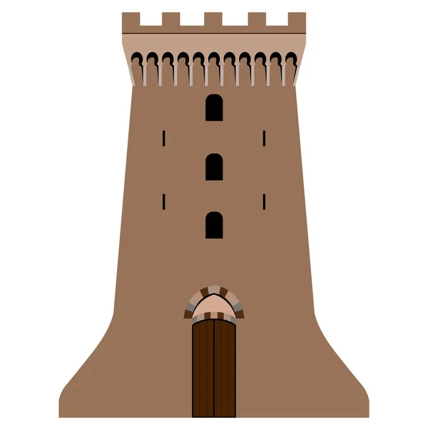 Torre del castillo imagen — Vector de stock