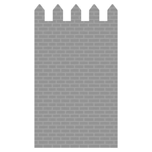 Castillo pared imagen — Vector de stock