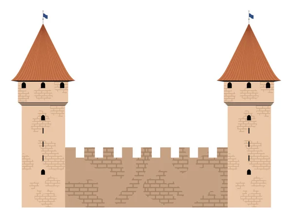 Castle tower image — Stock Vector