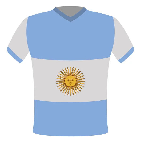 Flag t-shirt of Argentina — Stock Vector