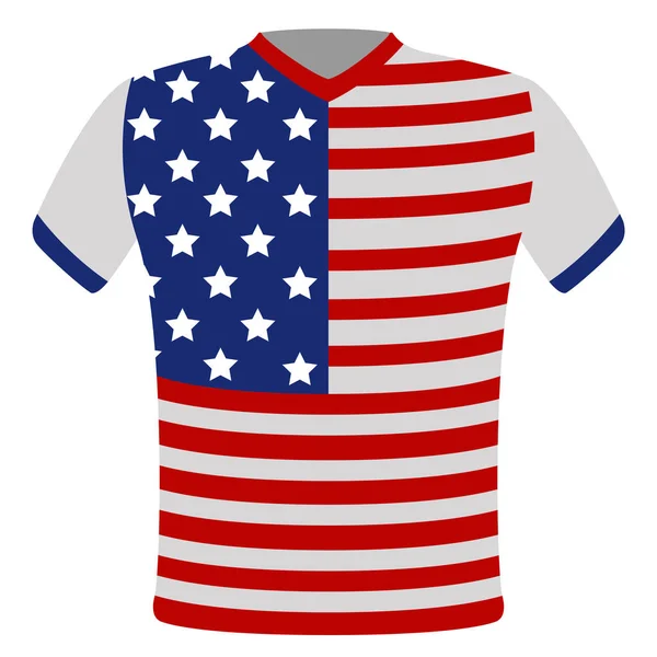 Camiseta bandera de Estados Unidos — Vector de stock