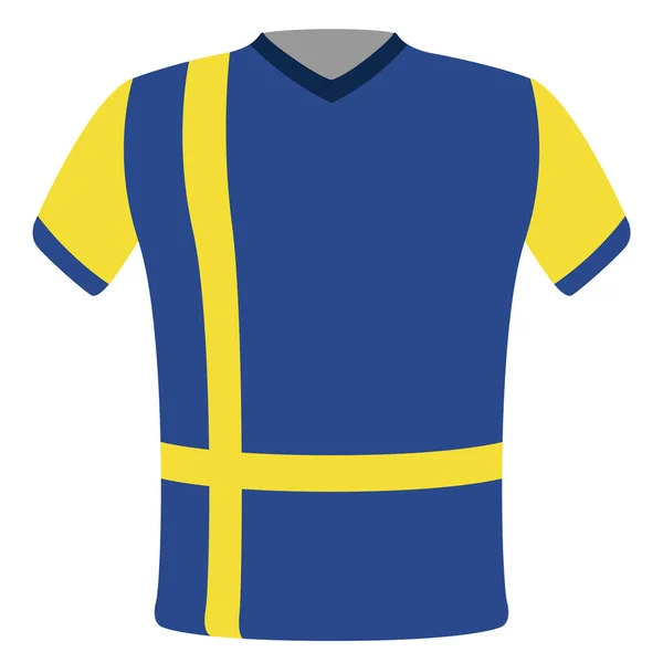 T-shirt bandeira da Suécia — Vetor de Stock