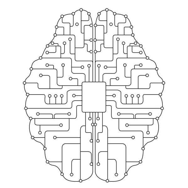 Lineal mozku — Stockový vektor