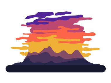 İzole manzara resim