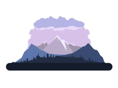 İzole manzara resim