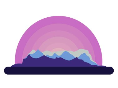 İzole manzara resim