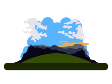 İzole manzara resim