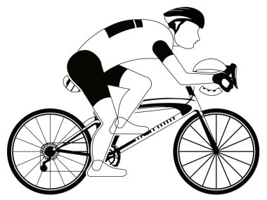 İzole ciclyst siluet