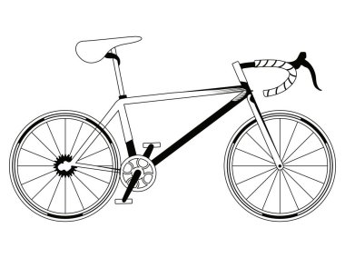 Yarış Bisiklet siluet