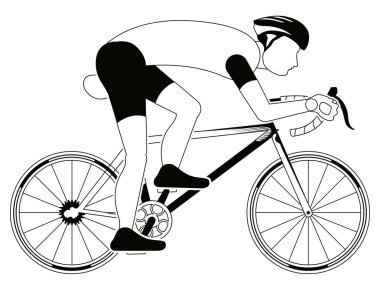 İzole ciclyst siluet