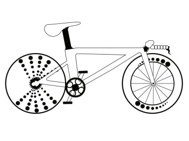 Yarış Bisiklet siluet