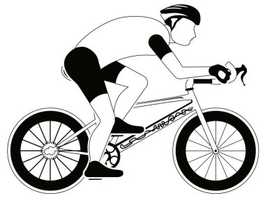 İzole ciclyst siluet