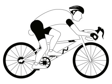 İzole ciclyst siluet