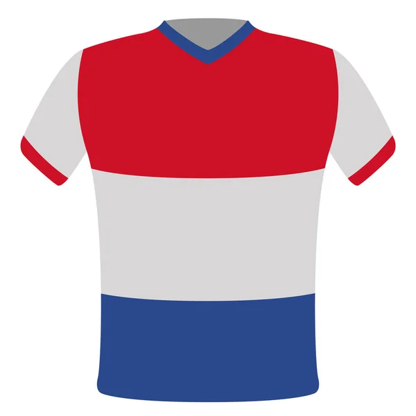 T-shirt da bandeira dos Países Baixos — Vetor de Stock