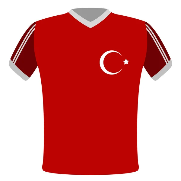 T-shirt drapeau de Turquie — Image vectorielle