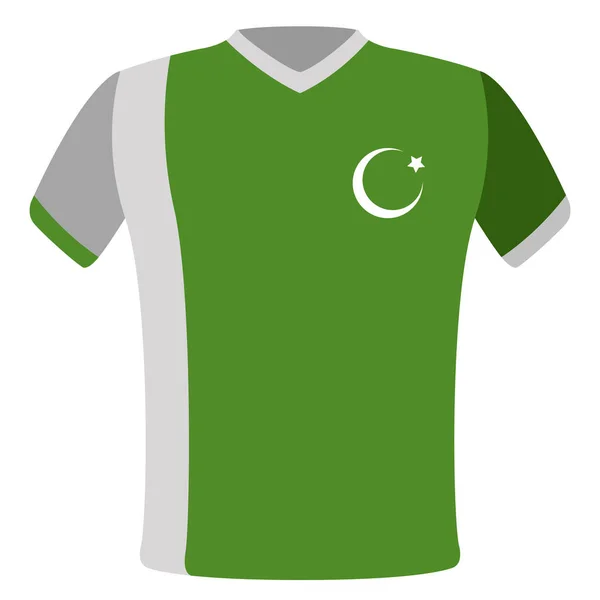巴基斯坦国旗 t恤衫 — 图库矢量图片
